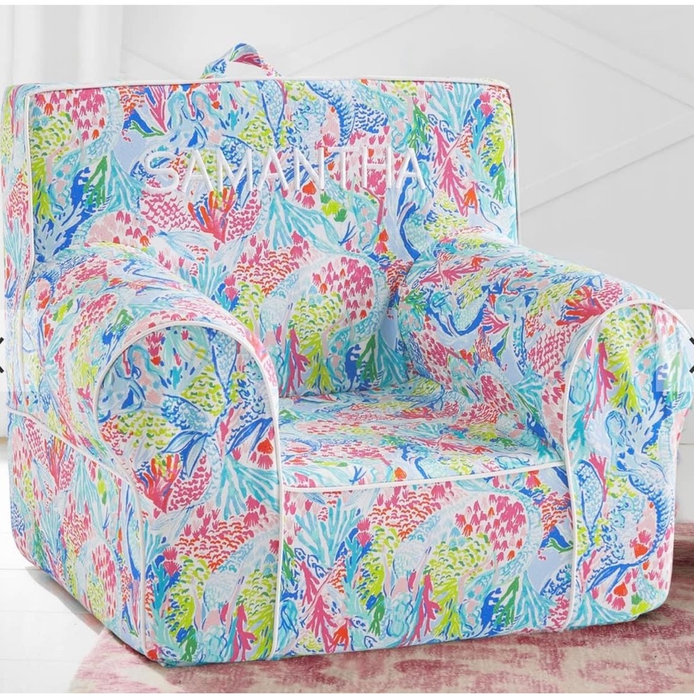 Lilly Pulitzer Pottery Barn Chair Cover